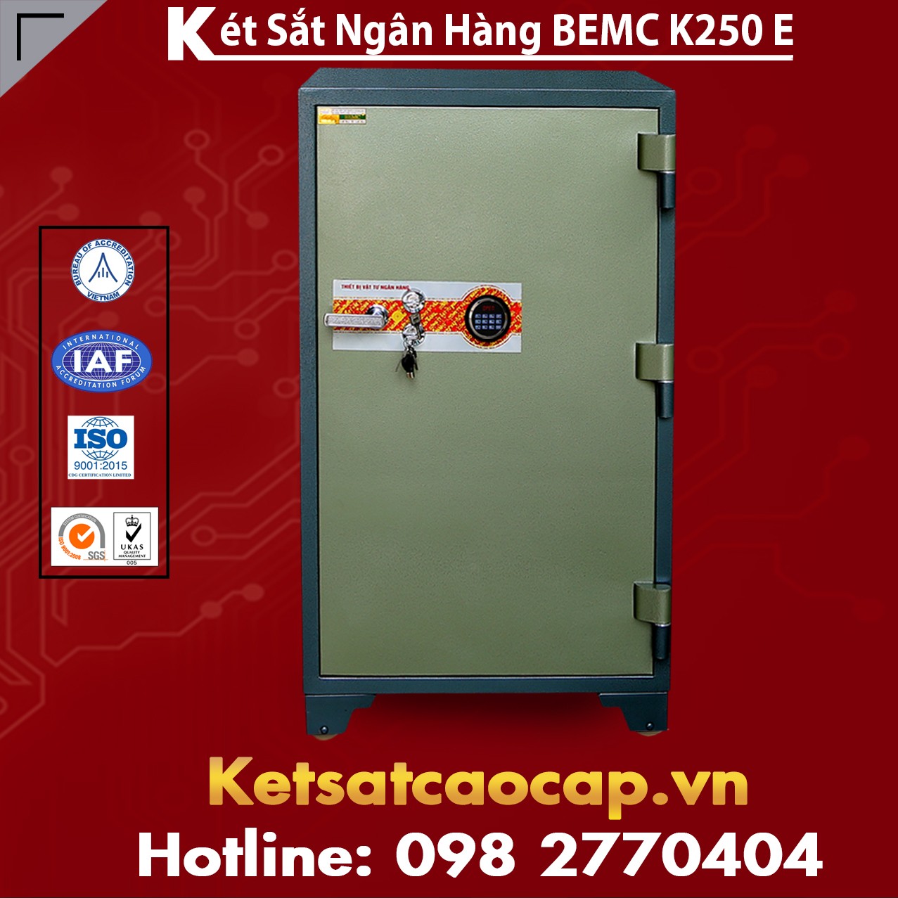 Két Sắt Ngân Hàng BEMC K250E Két Sắt Điện Tử Tốt Nhất Dùng Ở Gia Đình